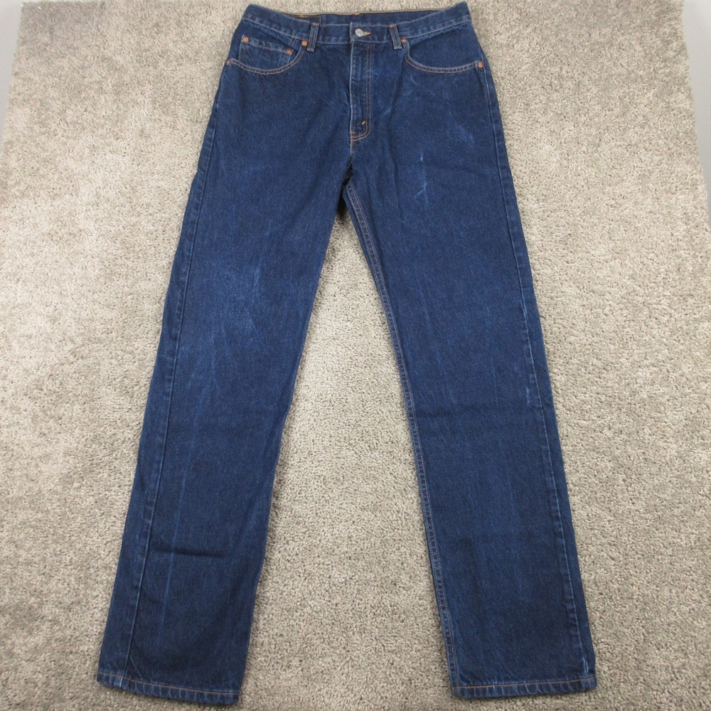 Vintage Levis Jeans Mens 34x34 Blue 505 Regular Straight Y2K Cotton Denim‎ Pants